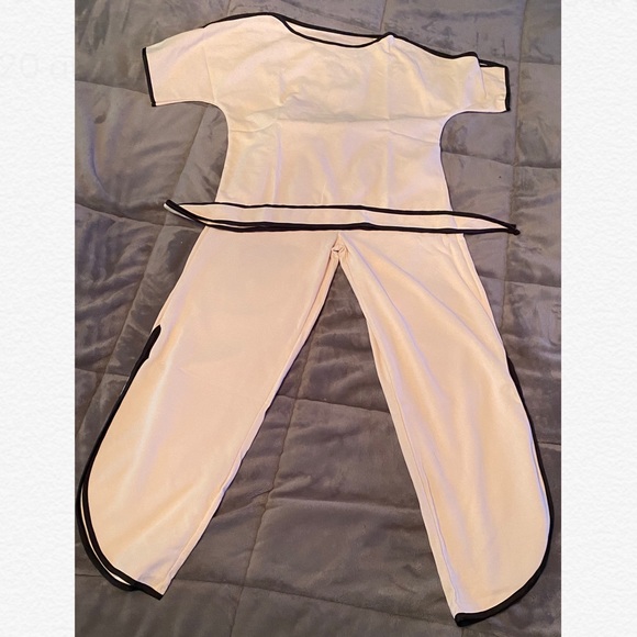 Belted Top & Split-side Pants - Picture 7 of 7